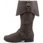 Caribbean Distressed Brown Pirate Boots
