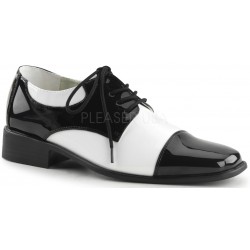 Disco Black and White Costume Shoes