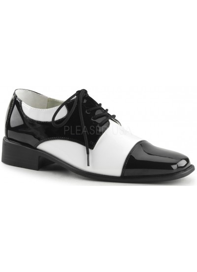 Disco Black and White Costume Shoes