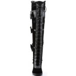 Glam Victorian Lace Gothic Over the Knee Boots