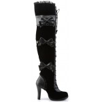 Glam Victorian Lace Gothic Over the Knee Boots