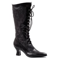 Rebecca Victorian Black Lace Boot