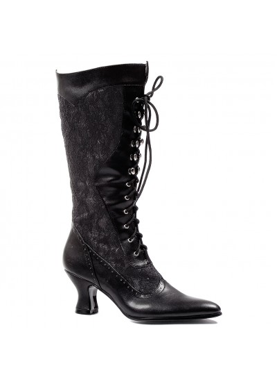 Rebecca Victorian Black Lace Boot