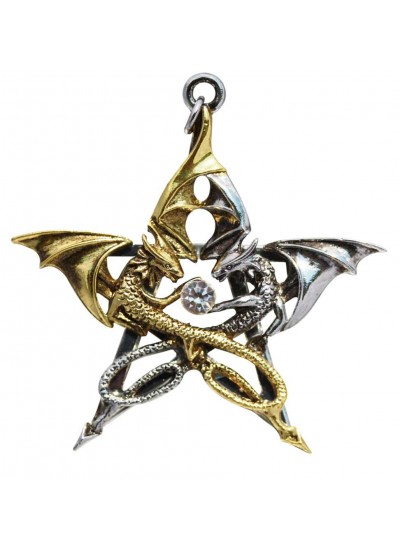 Draca Stella Dragon Pentacle Necklace